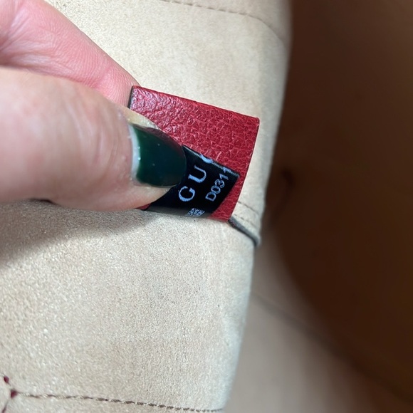 GG Supreme Monogram Flora Web Large Ophidia Red Leather Tote w/Pouch and Divider - Picture 13 of 16